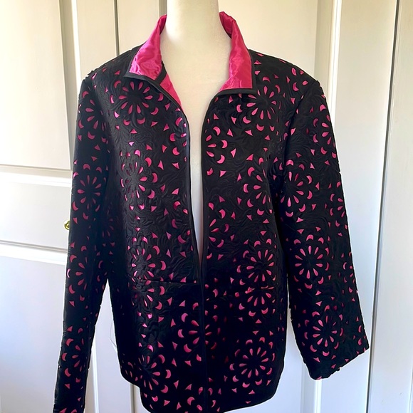 Grace Chuang black and pink jacket. Size XL. NWT - Picture 7 of 7
